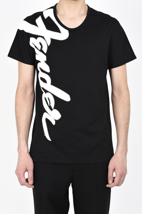2016 S/S LAD MUSICIAN U-NECK PRINT T-SHIRT BLACK