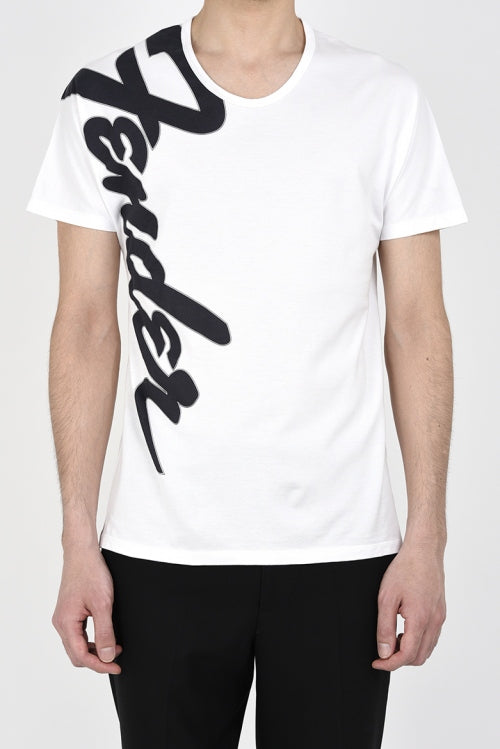 2016 S/S LAD MUSICIAN U-NECK PRINT T-SHIRT WHITE