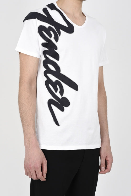 2016 S/S LAD MUSICIAN U-NECK PRINT T-SHIRT WHITE