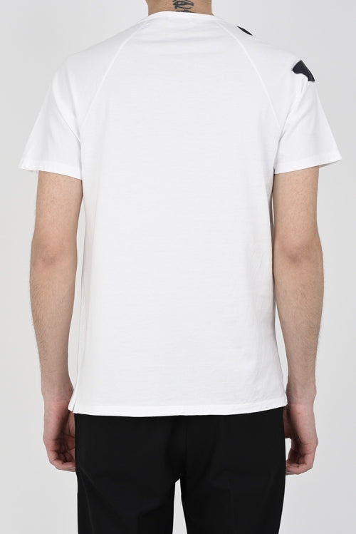 2016 S/S LAD MUSICIAN U-NECK PRINT T-SHIRT WHITE