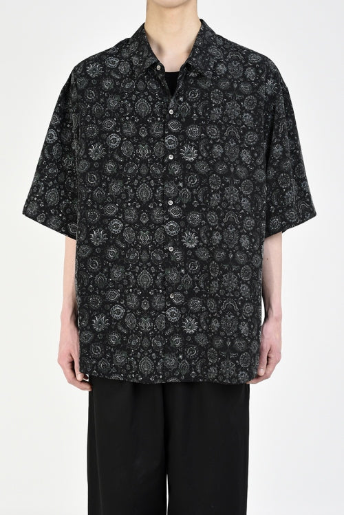 2020 S/S LAD MUSICIAN DECHINE INKJET PAISLEY SHORT SLEEVE BIG SHIRT