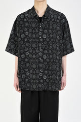 2020 S/S LAD MUSICIAN DECHINE INKJET PAISLEY SHORT SLEEVE BIG SHIRT