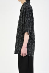 2020 S/S LAD MUSICIAN DECHINE INKJET PAISLEY SHORT SLEEVE BIG SHIRT