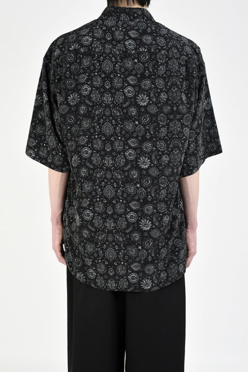 2020 S/S LAD MUSICIAN DECHINE INKJET PAISLEY SHORT SLEEVE BIG SHIRT