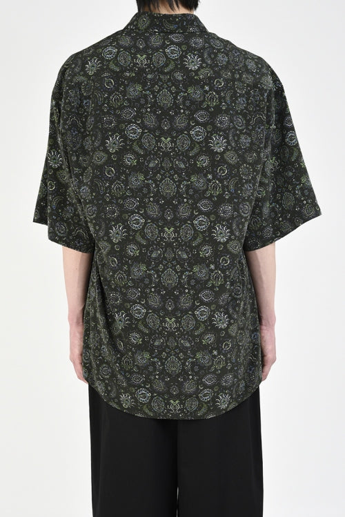 2020 S/S LAD MUSICIAN DECHINE INKJET PAISLEY SHORT SLEEVE BIG SHIRT