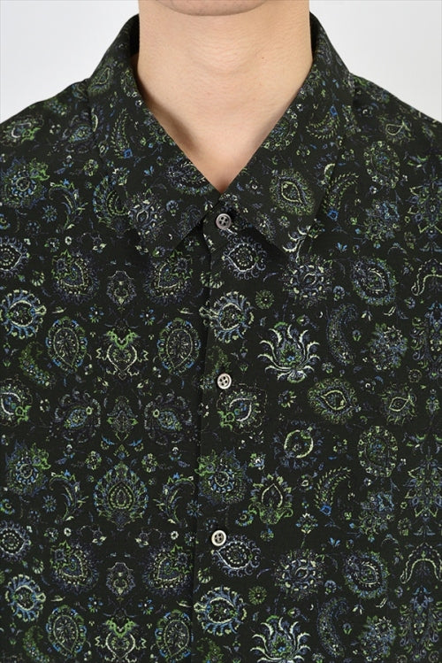 2020 S/S LAD MUSICIAN DECHINE INKJET PAISLEY SHORT SLEEVE BIG SHIRT