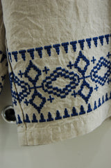 2013 S/S JAMA RICO LINEN NEEDLEWORK SHORT PANTS BEIGE
