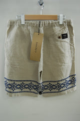 2013 S/S JAMA RICO LINEN NEEDLEWORK SHORT PANTS BEIGE