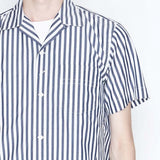 2018 S/S NUMBER (N)INE STRIPE OPEN COLLAR SHIRT