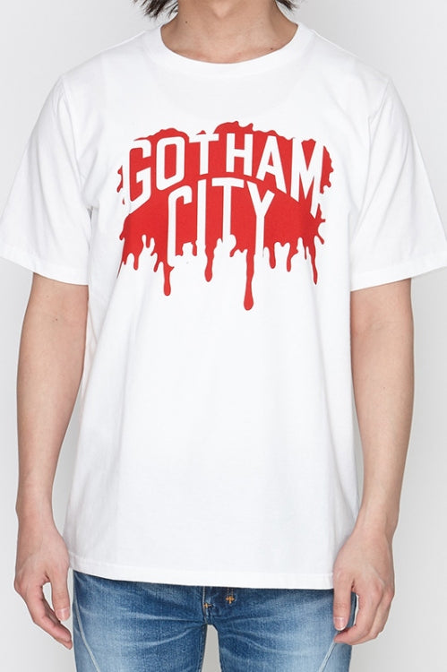2018 A/W NUMBER (N)INE GOTHAM CITY PAINT_T-SHIRT