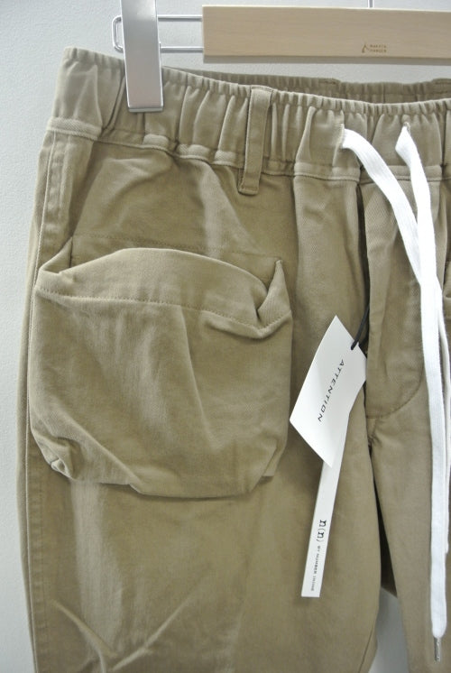 2014 A/W n(n) BY NUMBER (N)INE Box Poket Cropped　Pants_Cotton Stretch BEIGE
