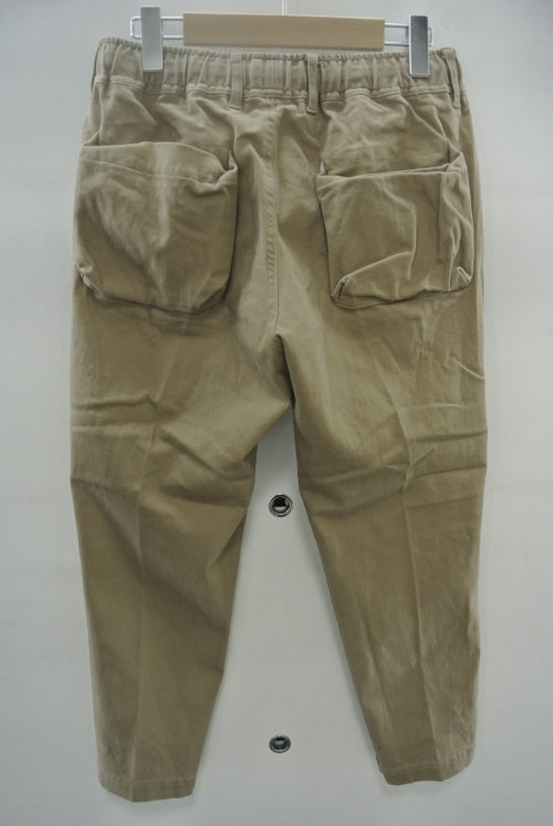 2014 A/W n(n) BY NUMBER (N)INE Box Poket Cropped　Pants_Cotton Stretch BEIGE