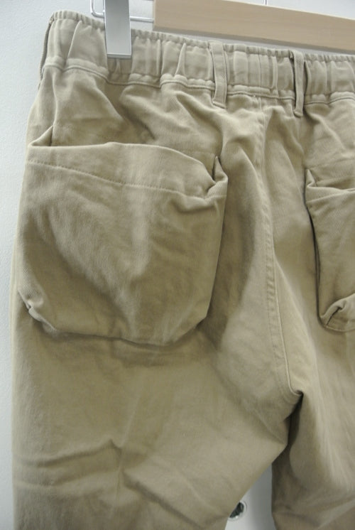 2014 A/W n(n) BY NUMBER (N)INE Box Poket Cropped　Pants_Cotton Stretch BEIGE