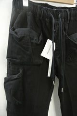 2014 A/W n(n) BY NUMBER (N)INE Box Poket Pants_Cotton Stretch 013 BLACK