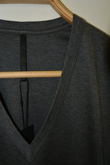 2016 A/W GalaabenD 60/1バイオシルケットスムースV neck long 95/CHARCOAL