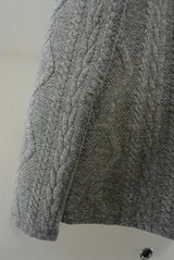 2016 A/W GalaabenD ケーブルジャガード V neck 94/GRAY