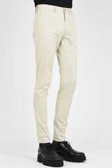 2015 A/W LAD MUSICIAN COMPACT CHINO STRECH SKINNY PANTS WHITE BEIGE