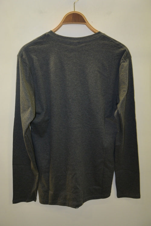 2017 A/W GalaabenD 60/1バイオシルケットスムースv-neck CHARCOAL