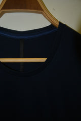 2017 A/W GalaabenD 60/1バイオシルケットスムースcrew-neck NAVY