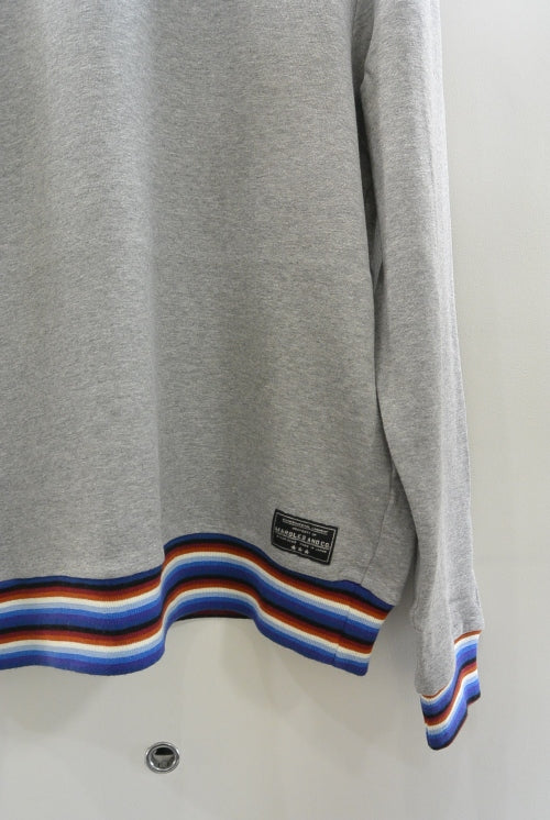 2016 A/W MARBLES MEXICAN RIB CREW TOP GRAY