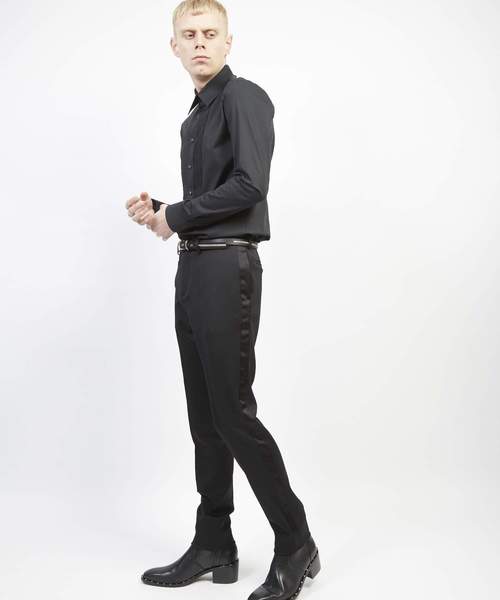 2019 A/W GalaabenD タキシードクロスストレッチ側章slacks