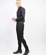 2019 A/W GalaabenD タキシードクロスストレッチ側章slacks