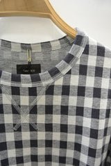 2015 A/W JAMA RICO CREW NECK JACQUARD CHECK T-SHIRT(BLOCK CHECK)