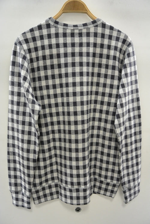 2015 A/W JAMA RICO CREW NECK JACQUARD CHECK T-SHIRT(BLOCK CHECK)