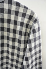 2015 A/W JAMA RICO CREW NECK JACQUARD CHECK T-SHIRT(BLOCK CHECK)
