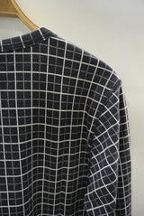 2015 A/W JAMA RICO CREW NECK JACQUARD CHECK T-SHIRT(WINDOWPANE)