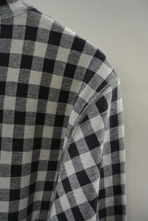 2015 A/W JAMA RICO TURTLE NECK JACQUARD CHECK T-SHIRT(BLOCK CHECK)
