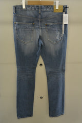 2016 A/W n(n) BY NUMBER (N)INE TAPERED PANTS_STRETCH DENIM(DAMAGE) BLUE