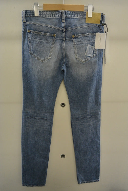 2016 A/W n(n) BY NUMBER (N)INE SKINNY PANT_STRETCH DENIM(DAMAGE) BLUE