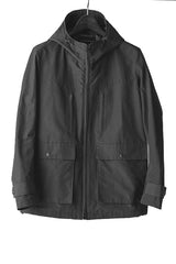 2018 A/W LOUNGE LIZARD C/N HARD GROSGRAIN HOODED JACKET