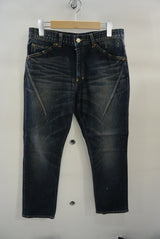 2015 A/W n(n) BY NUMBER (N)INE Taperd Pant Ankle Cut_Denim(Damge) BLUE
