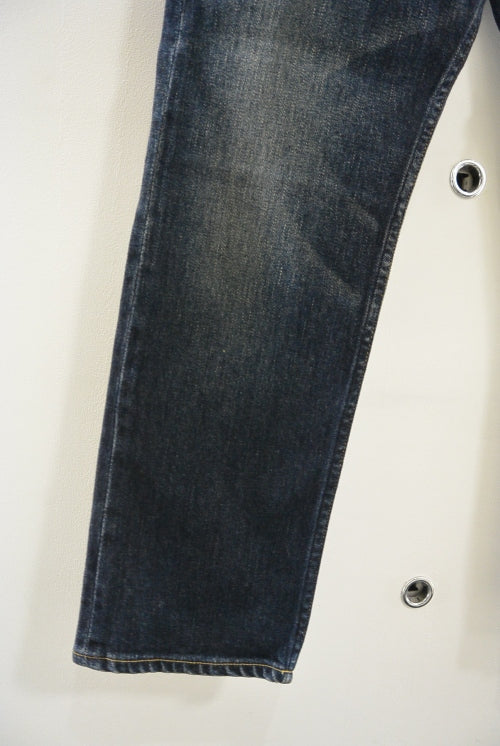 2015 A/W n(n) BY NUMBER (N)INE Taperd Pant Ankle Cut_Denim(Damge) BLUE