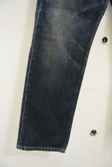 2015 A/W n(n) BY NUMBER (N)INE Taperd Pant Ankle Cut_Denim(Damge) BLUE