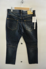 2015 A/W n(n) BY NUMBER (N)INE Taperd Pant Ankle Cut_Denim(Damge) BLUE