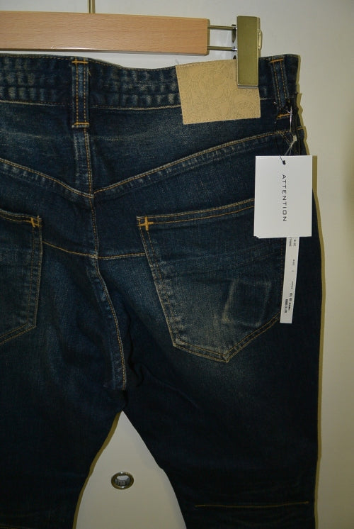 2015 A/W n(n) BY NUMBER (N)INE Taperd Pant Ankle Cut_Denim(Damge) BLUE