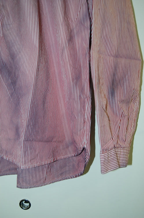2013 A/W JAMA RICO STRIPE BROAD PULL OVER SHIRTS COLD DYE RED