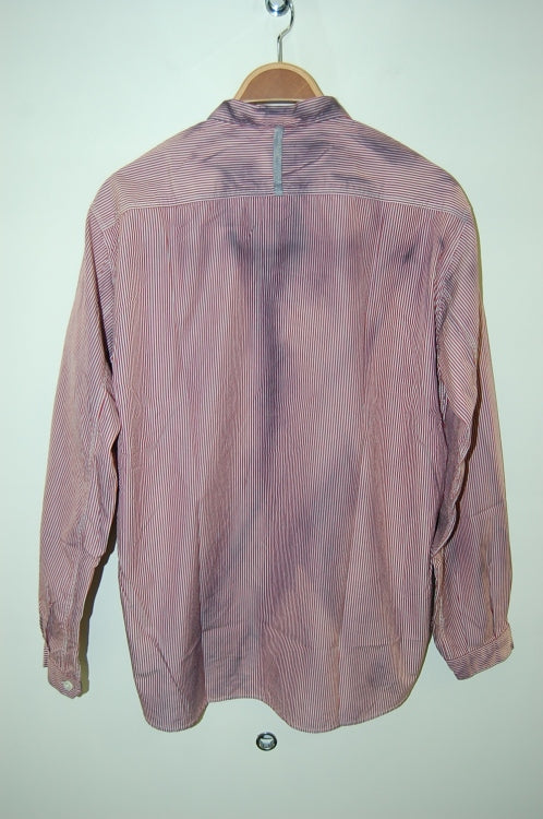 2013 A/W JAMA RICO STRIPE BROAD PULL OVER SHIRTS COLD DYE RED