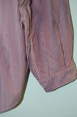 2013 A/W JAMA RICO STRIPE BROAD PULL OVER SHIRTS COLD DYE RED