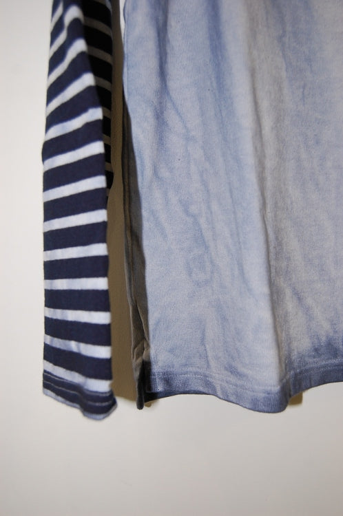 2013 A/W JAMA RICO BOAT NECK COMBO CUT SEWN COLD DYE NAVY