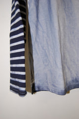 2013 A/W JAMA RICO BOAT NECK COMBO CUT SEWN COLD DYE NAVY