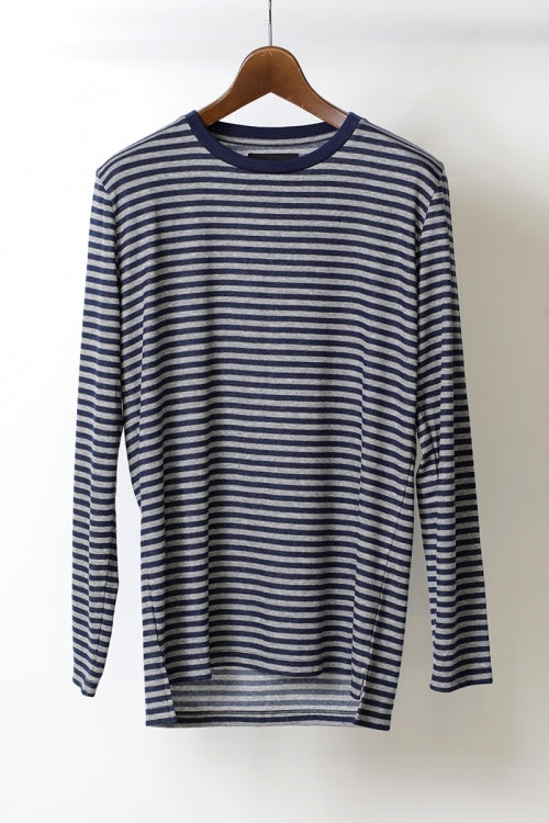 2017 A/W LOUNGE LIZARD HARF MILANO RIB BORDER LONG SLEEVE