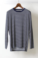 2017 A/W LOUNGE LIZARD HARF MILANO RIB BORDER LONG SLEEVE
