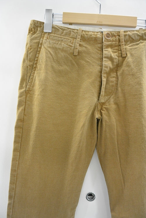 2016 A/W TMT SULFIDE DYED DUCK PANTS CAMEL