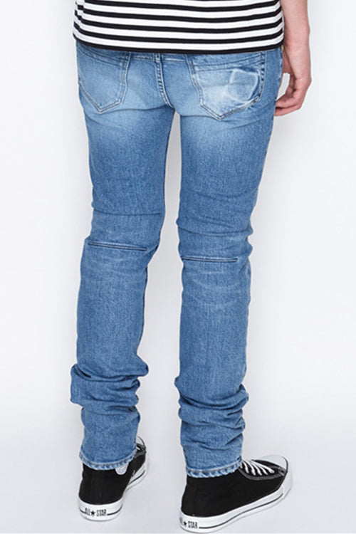 2016 A/W n(n) BY NUMBER (N)INE SKINNY PANT_STRETCH DENIM(DAMAGE_NOTE) BLUE