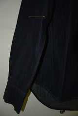 2016 A/W n(n) BY NUMBER (N)INE HOODED WESTERN SHIRTS_ DENIM(WASHED) BLUE