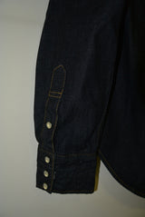 2016 A/W n(n) BY NUMBER (N)INE HOODED WESTERN SHIRTS_ DENIM(WASHED) BLUE